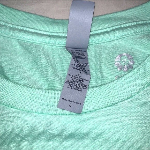 INVENT Mint Green Graphic Tee Shirt Women’s Large Short Sleeve Shirt Top T-Shirt - Picture 3 of 5